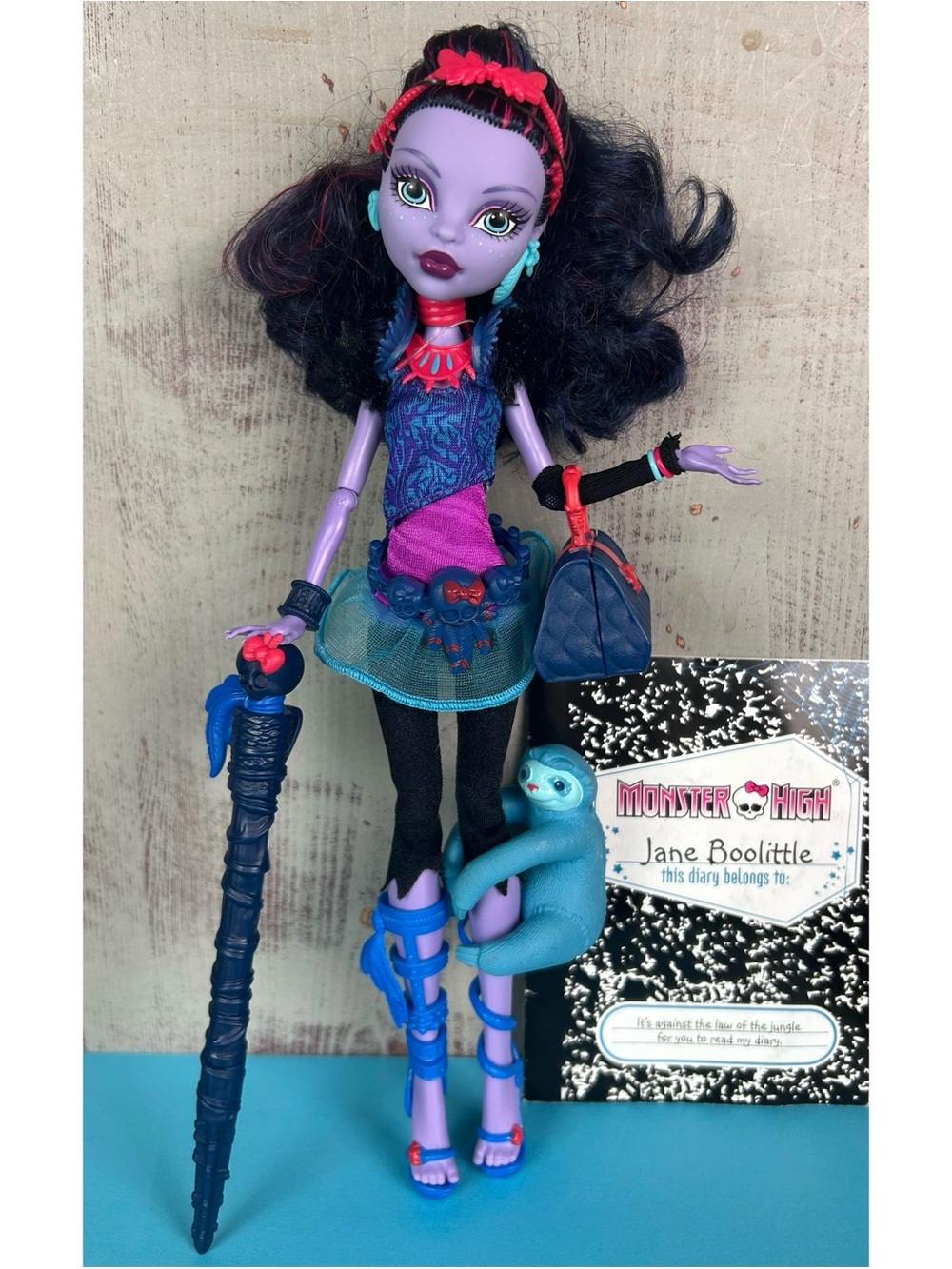 Monster High Jane Boolittle Doll w/Sloth Needies